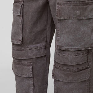 กางเกงยีนส์เดนิมทรงหลวมสีเข้มแบบลำลองน้ำหนักเบาสำหรับผู้ชาย พร้อมงานปักคุณภาพสูง ราคาประหยัด - Product Image 6