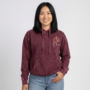 <b>Womens</b> Acid Wash <b>Hoodie</b> Oversized Casual Pullover Made From <b>Soft</b> Premium Cotton Blend Fabric For Everyday Streetwear Fashion - Product Image 1