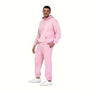 Ensemble de survêtement polaire à capuche pour homme OEM, sur mesure, pour l'hiver, vente en gros, ensemble de jogging, séchage rapide, respirant, grandes tailles - Product Image 4