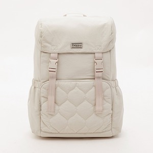White Quilted Flap <b>Backpack</b> Fashion Casual <b>Backpack</b> Daily All-match Bag - Product Image 1
