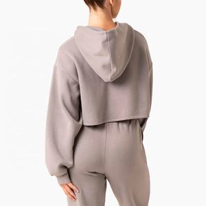 OEM/ODM Women's High-Neck Pullover Sports Sweater Loose Long Sleeve Casual Outdoor Running Autumn Woven Zippered - Product Image 3