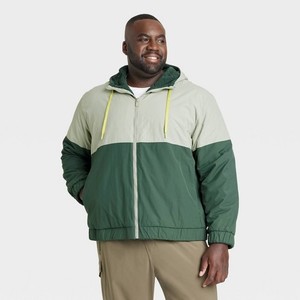 Newest <b>Black</b> & White Two Toned <b>Windbreaker</b> Jacket Wholesale Custom Made Tactical Full Zip up Plain Sports Men <b>Windbreaker</b> Jacket - Product Image 1