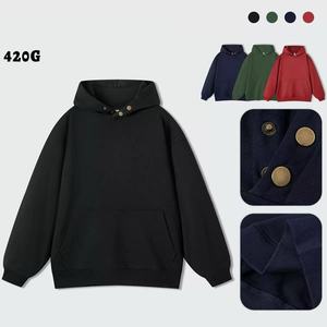 420G Wholesale High Quality Custom Men's <b>Track</b> <b>Suit</b> Breathable Oversized Fall Jogging Sets Solid Pattern Plus Size Tracksuits - Product Image 2