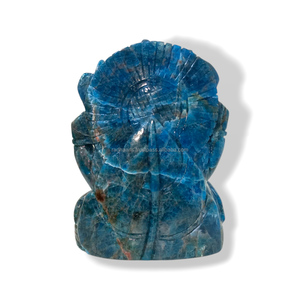 Estatua de Apatita Natural hecha a mano, escultura de Ganesha, cristal, talla de Ganesh, ídolo, figura de piedras preciosas, Art Deco, regalos de cuarzo - Product Image 4