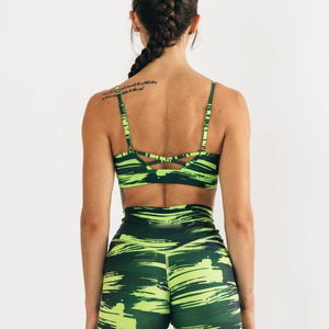 Soutien-gorge de sport pour femme, modèle High, pour yoga, collection 2025, vente en gros, imprimé par transfert thermique, grande taille, ajustable, respirant, léger, tendance et sexy - Product Image 3