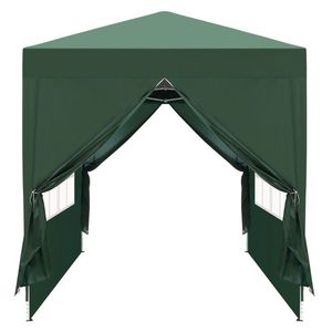 Practical 2x2m Camping Tent with Two Doors and Two Windows Right Angle Folding Design Green Waterproof - Product Image 3