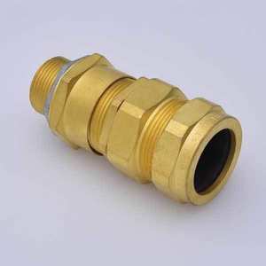 Presse-étoupes industriels en laiton robustes E1W, connecteurs de câbles étanches en trois parties pour applications d'étanchéité de câbles blindés - Product Image 2