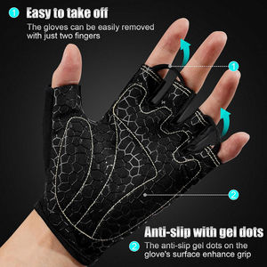 Guantes Deportivos Unisex de Alta Calidad, Medios Dedos, Protección para Ciclismo al Aire Libre, Antideslizantes, para Levantamiento de Pesas, Ejercicio y Entrenamiento - Product Image 5