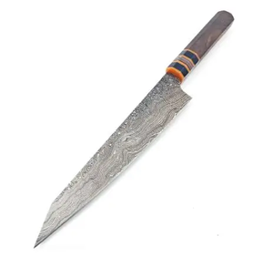 Couteau de chef LEGACY BLADES en acier Damas fait main de luxe, manche en bois d'olivier, couteau de cuisine professionnel, usine OEM - Product Image 2