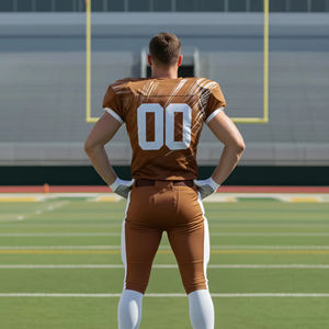 Uniforme de Fútbol Americano Personalizado OEM con Sublimación Completa, Malla Impresa, 100% Poliéster, Unisex, Tallas Grandes para Adultos, Diseño Único - Product Image 2