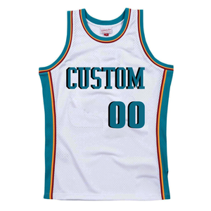 Custom Basketball Jersey Heat-Transfer Printing OEM Team Wear Breathable Plus Size Quick Dry 100% Polyester Basketball Uniform - Product Image 3