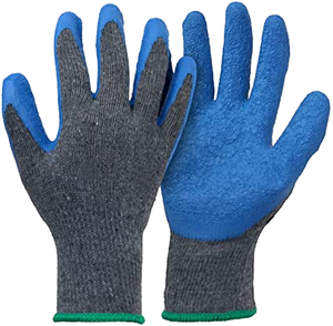Gants de travail de sécurité TWI anti-chimiques, antidérapants, en latex, calibre 13, avec grip gaufré, compatibles écrans tactiles, sans poudre, sans silicone, 26 cm - Product Image 6