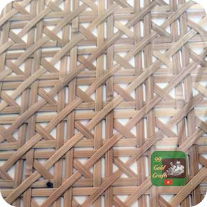 VIETNAM FACTORY Wholesale Caro Hexagon Natural Cane Peel Rattan <b>Bamboo</b> Webbing Weaving Rattan <b>Sheet</b> Roll for Raw Material - Product Image 2