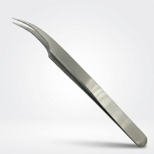 Nueva Pinza Curva de Acero Inoxidable para Extensión de Pestañas de 5.5 Pulgadas de Largo, Herramienta de Belleza de Precisión para Extensiones de Pestañas Profesionales - Product Image 1