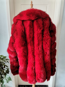 Custom Any Color Real fox Fur <b>Long</b> Style Hooded Fur Coat - Product Image 3
