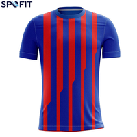 Maillot de football personnalisé à manches courtes, léger, respirant, tissu à séchage rapide, impression par sublimation, vêtements d'équipe, clubs sportifs