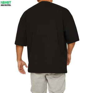 เสื้อยืดทรงบ็อกซี่พิมพ์โลโก้ตามสั่ง รุ่นใหม่ล่าสุด ผ้าคอตตอนถัก 180gsm แขนสั้น เป็นมิตรต่อสิ่งแวดล้อม สำหรับผู้ชาย - Product Image 3