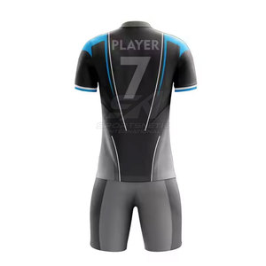 Uniforme de Fútbol de Color Sólido de Alta Calidad, 100% Poliéster, Uniforme Deportivo para Equipos, Venta Directa de Fábrica - Product Image 3