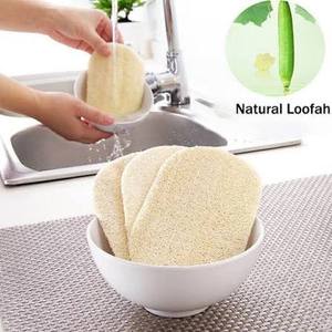 Éponge de cuisine en loofah naturel non blanchi 100 % biologique, biodégradable, tampon de nettoyage écologique, logo personnalisé, vente en gros - Product Image 6