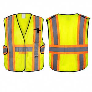 Gilet de sécurité personnalisable avec bande réfléchissante haute luminosité, vêtement réfléchissant avec logo - Product Image 1