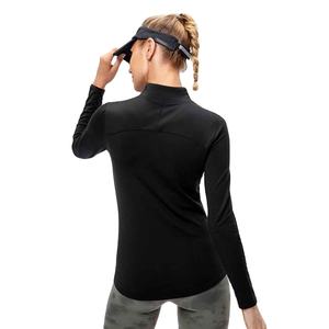 Camisa de Equitación de Manga Larga con Cierre y Patrón Sólido para Mujer, de Secado Rápido, Absorbe el Sudor, Talla Grande - Product Image 3