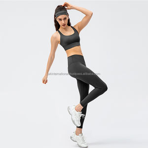 Ensemble de vêtements de sport OEM de haute qualité, soutien-gorge de sport push up, poche cachée, legging de yoga, ensemble de collants de yoga pour femmes - Product Image 2