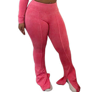 Pantalon décontracté pour femme, taille mi-haute, coupe skinny évasée, style streetwear, idéal pour le bureau, les soirées, les événements et les voyages - Product Image 6