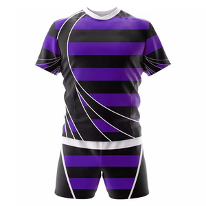 Uniformes de Rugby Unisex de Primera Calidad, Tendencia Actual, con Tela de Secado Rápido Ecológica y Posiciones para Logotipo Personalizado - Product Image 1