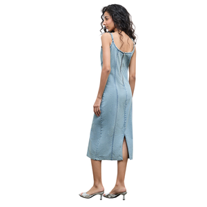 Vestido de Mezclilla para Mujer, Corte Holgado Informal, Fabricante de Ropa de Moda, Proveedor Mayorista - Product Image 4