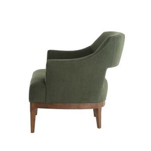 Sillón Moderno Tapizado con Patas de Madera Maciza, Mueble de Salón, Silla de Ocio de Tela, para Dormitorio de Hotel, de Alta Gama - Product Image 2