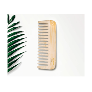 Peine de Bambú 100% Ecológico, Hecho en Vietnam por VietChoice, con Mango Natural, Portátil, Elegante, para Uso en Hoteles, Super Oferta - Product Image 1