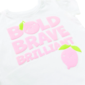 Camiseta de Manga Corta para Niñas, Estampada, de Algodón Suave, Corte Ajustado, Estilo Italiano, con Logotipo Personalizado - Product Image 4