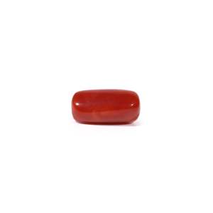 Natural Red Coral Oval Cabochon Loose Gemstone 3.73 Carat Certified Wholesale - Product Image 3