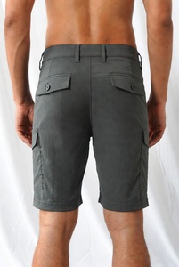 Shorts cargo pour hommes, nouvelle collection, logo personnalisé, style streetwear, élastiques, mi-longs, écologiques, séchage rapide, 100% coton, pour la randonnée en plein air, décontractés, été - Product Image 4