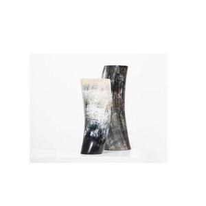 Juego de Dos Jarrones de Cuerno de Búfalo Natural Hechos a Mano, Diseño Floral Envejecido de Alta Calidad, Estilo Rústico, Decoración de Resina para el Hogar - Product Image 5