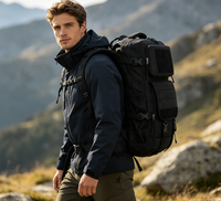 Tactical Computer Backpack with Padded Laptop Sleeve Durable Oxford Cloth Rucksack Breathable Adjustable Straps