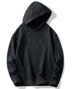 Sajjawal Zipper-Up Regular Fit 100% Cotton Fleece 400g Solid Eco-Friendly Windproof <b>Waterproof</b> Winter Mens Unisex Hip Hop Hoodie - Product Image 5