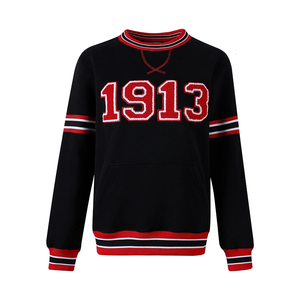 Sudadera Universitaria Personalizada OEM 1913 con Logos, Hombros Caídos, Estilo Urbano, 100% Algodón, Diseño Sólido con Forro, Ropa Griega - Product Image 1