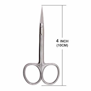 Tijeras para atar moscas de 4 pulgadas, de acero inoxidable, multiusos, con punta recta, para pesca. - Product Image 1