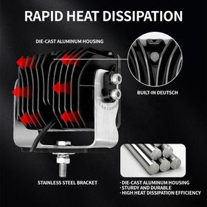 Nouvelle lampe de travail LED blanche de haute qualité DC10-60V pour bulldozer, ECE EMC R10, bateau, VTT, UTV, machine forestière, 5,5 pouces, agriculture, IP69K, 24V - Product Image 6