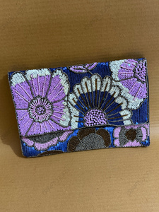 Wholesale Handmade Floral Beaded Envelope Clutch <b>Bag</b> Luxury Sequins Embroidered Evening Clutch Purse for Women OEM ODM Private - Product Image 2