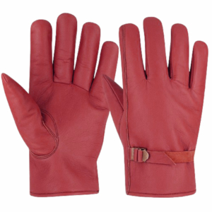 High Quality Grain Leather Working Safety <b>Gloves</b> Premium <b>Drivers</b> Work <b>Gloves</b> with Adjustable Buckle Strap - Product Image 4