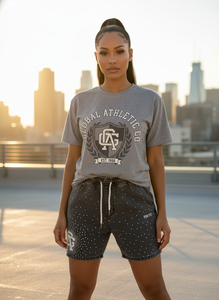 Conjuntos de dos piezas de algodón para hombre con estampado de logotipo personalizado, ropa urbana de verano, camisetas con estampado completo y conjunto de pantalones cortos deportivos para hombre - Product Image 6