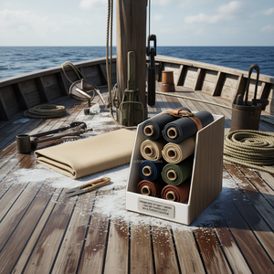 Tissu en toile épaisse certifié OEKO-TEX avec finition anti-fongique, solutions de protection pour les couvertures marines, les ponts de bateaux, les tissus industriels - Product Image 3