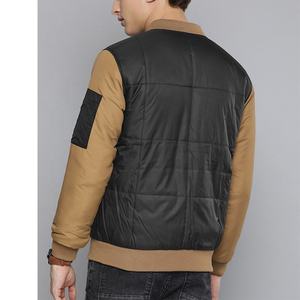 Veste bomber réversible respirante coupe-vent à broderies pour homme de haute qualité en gros, manches longues, style universitaire, décontractée, personnalisée - Product Image 3
