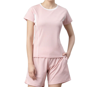 Ensemble de shorts décontractés en tissu uni personnalisé pour femmes, tenue d'été 2 pièces, t-shirt sans manches et short respirant - Product Image 6