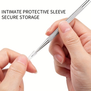 Palito de Acero Inoxidable de Alta Calidad para Limpiar Uñas y Cutículas, Herramienta de Doble Punta para Manicura y Pedicura - Product Image 4