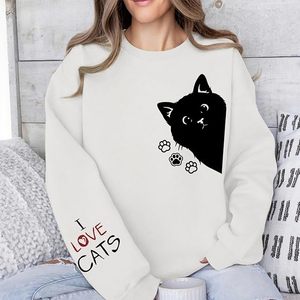 Nueva Colección Sudadera de Algodón para Mujer, de Lujo, Manga Larga, Cuello Caído, Estampada, Cómoda, Casual, Invierno, Personalizada por Delante - Product Image 5