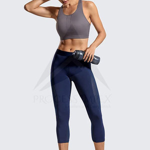 Conjunto Deportivo Sin Costuras para Mujer, Top Deportivo Rosa con Cuello Halter, Leggings de Cintura Alta con Soporte Medio, Tela Elástica de Color Sólido - Product Image 2