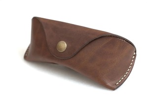 New Handmade Classic Genuine Leather <b>Glasses</b> Cover Luxury Eyewear <b>Case</b> Full Grain Leather Sunglasses Pouch LGC-0087 - Product Image 2